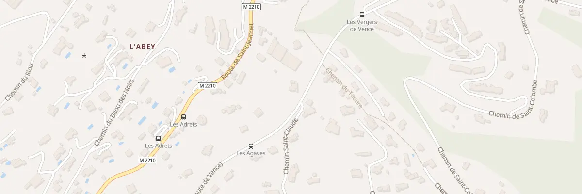 Plan du 1730 Av de Provence à Vence