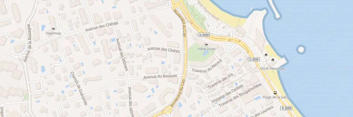 Plan du 6 Bd du Cap à Antibes