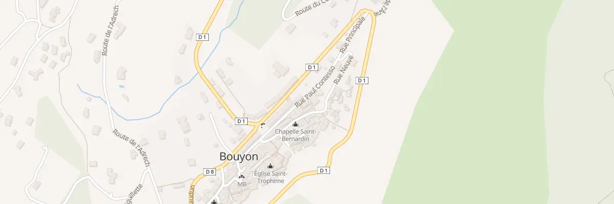 Plan du 2 Rle de l’École à Bouyon