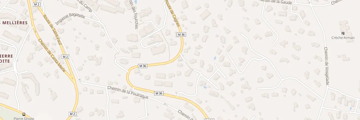 Plan du 729 Rte de Cagnes à Vence