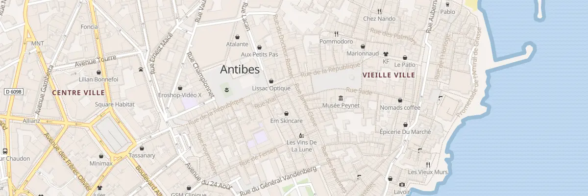 Plan du 34 Rue Paul Bourgarel à Antibes