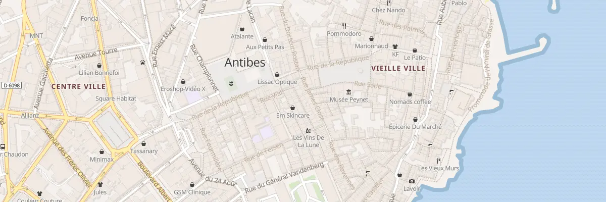 Plan du 28 Rue Paul Bourgarel à Antibes