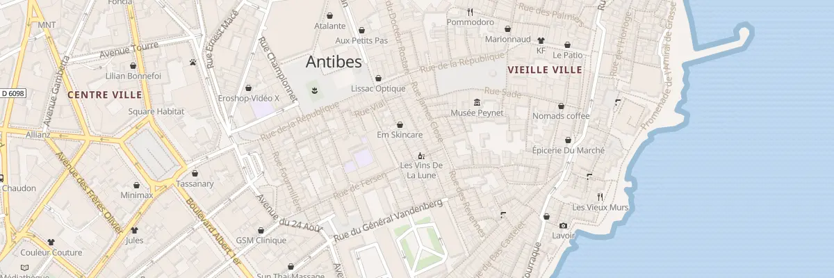 Plan du 13 Rue Paul Bourgarel à Antibes
