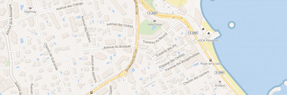 Plan du 5 Bd du Cap à Antibes