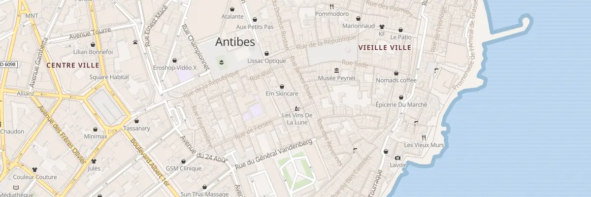 Plan du 11 Rue Paul Bourgarel à Antibes