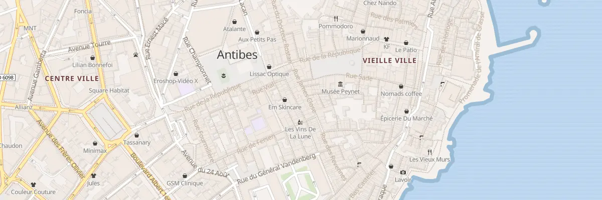 Plan du 24 Rue Paul Bourgarel à Antibes