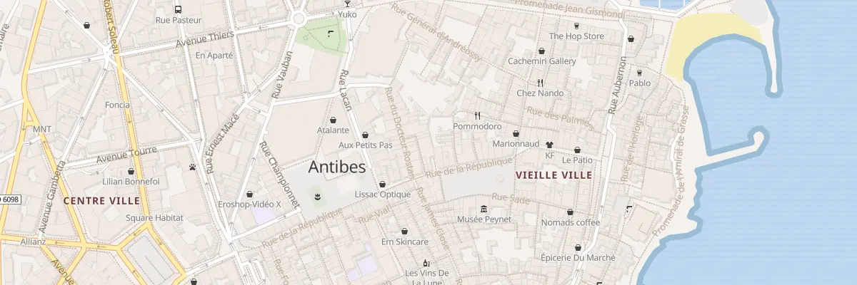 Plan du 7 Rue Saint Bernardin à Antibes