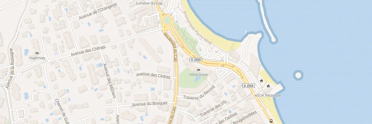 Plan du 1B Bd du Cap à Antibes