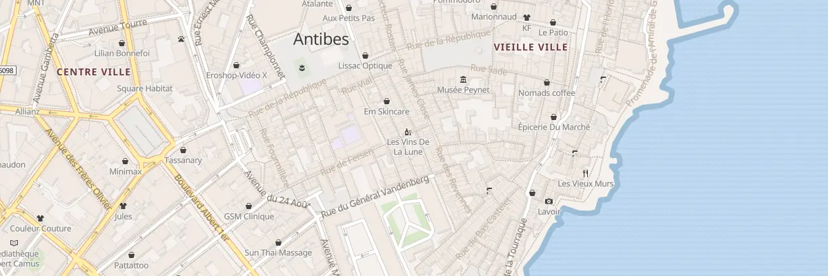 Plan du 5 Rue Paul Bourgarel à Antibes