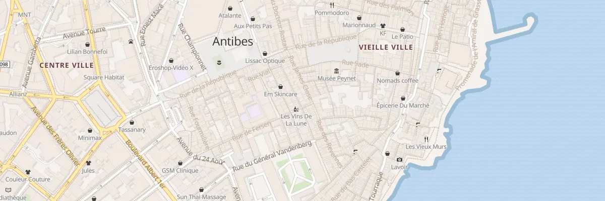 Plan du 16 Rue Paul Bourgarel à Antibes