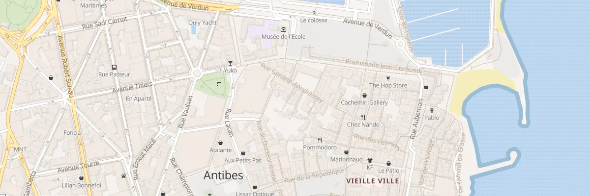 Plan du 4 Imp Andreossy à Antibes