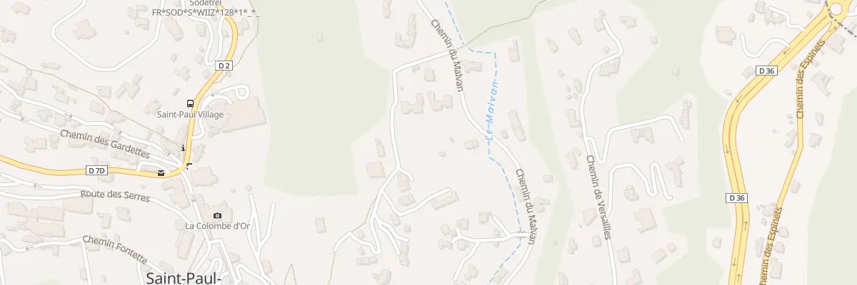 Plan du 3217 Che du Malvan à Saint-Paul-de-Vence