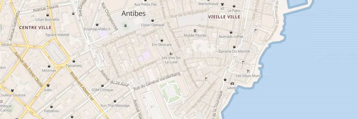 Plan du 8 Rue Paul Bourgarel à Antibes