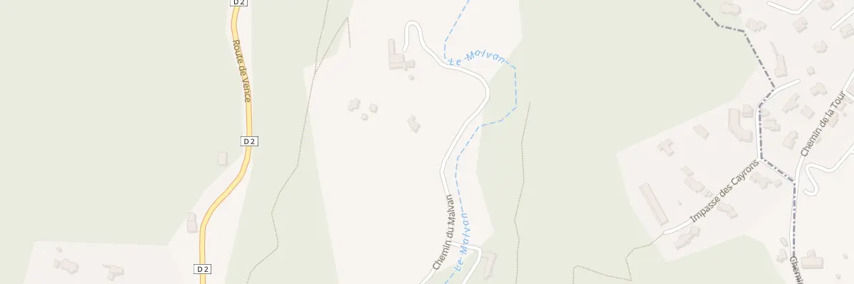Plan du 3561 Che du Malvan à Saint-Paul-de-Vence