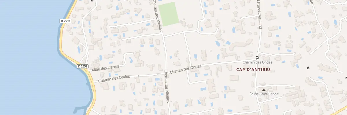 Plan du 63 Che des Nielles à Antibes