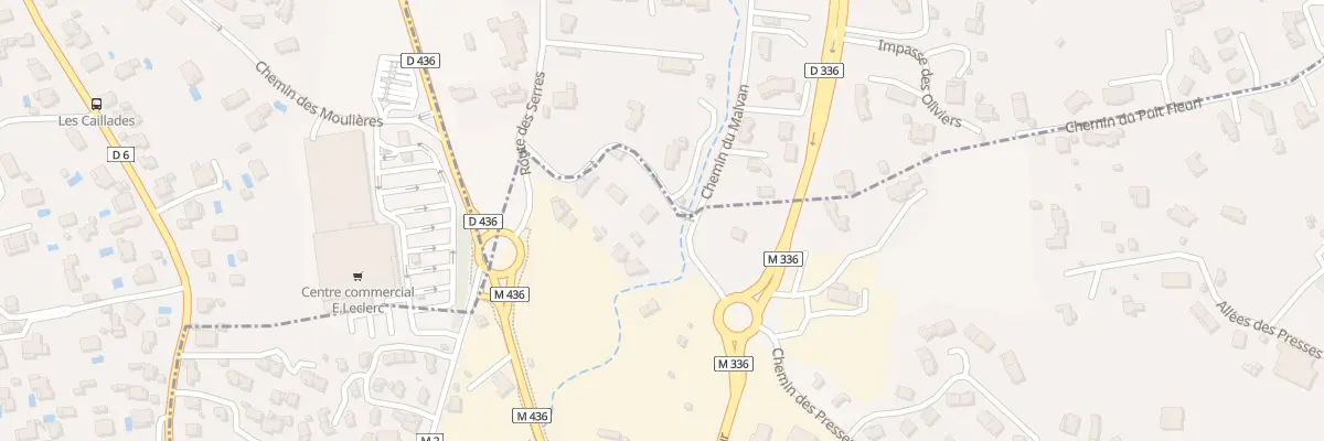 Plan du 9021 Che des Presses à Cagnes-sur-Mer