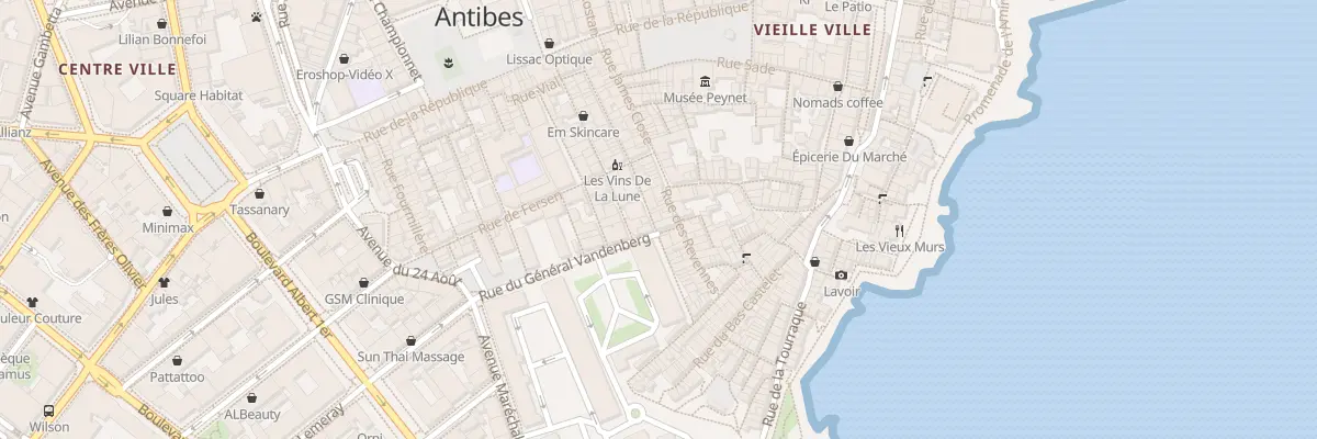 Plan du 4 Rue Paul Bourgarel à Antibes