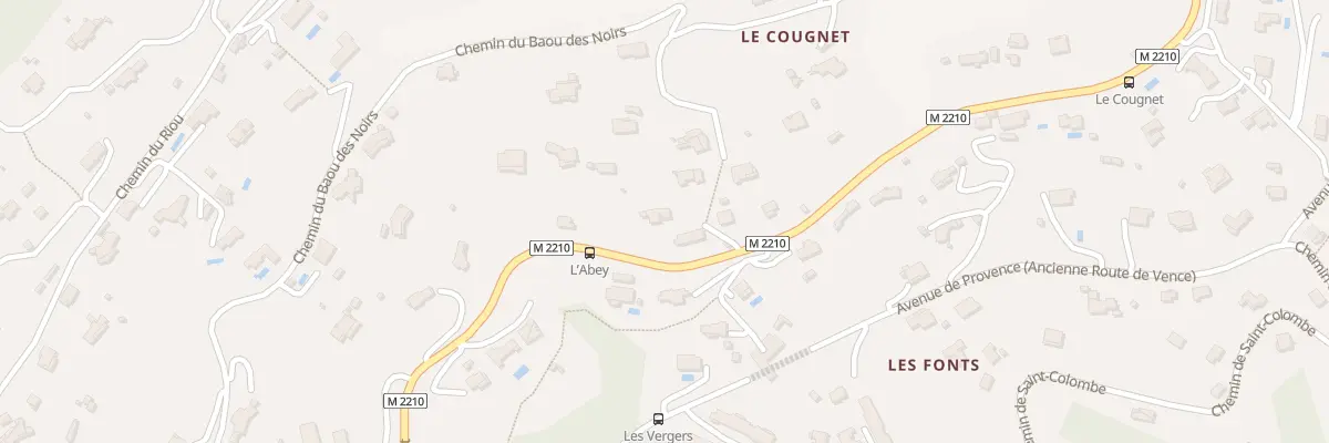 Plan du 1765 Rte de Saint-Jeannet à Vence