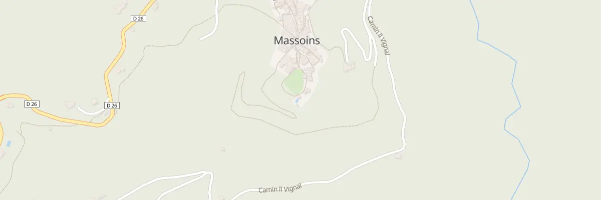 Plan du 1 Le Village à Massoins