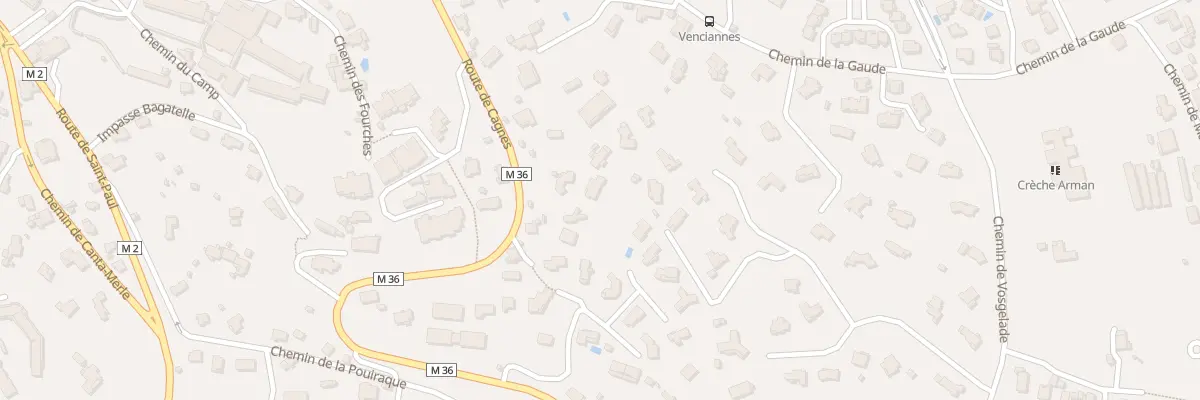 Plan du 558 Rte de Cagnes à Vence