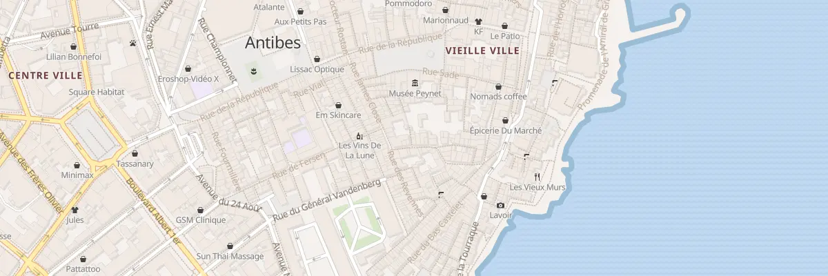 Plan du 24B Imp des Bains à Antibes