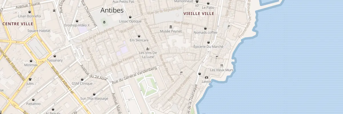 Plan du 19 Rue des Bains à Antibes