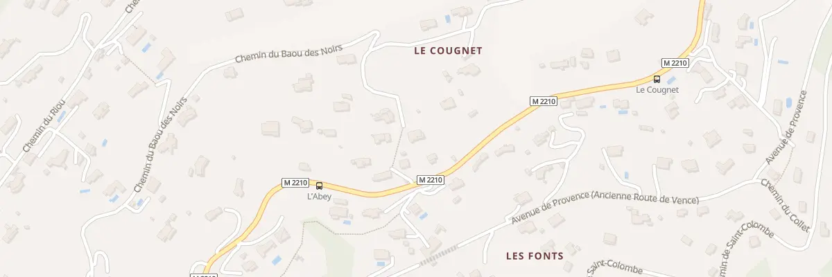 Plan du 1835 Rte de Saint-Jeannet à Vence