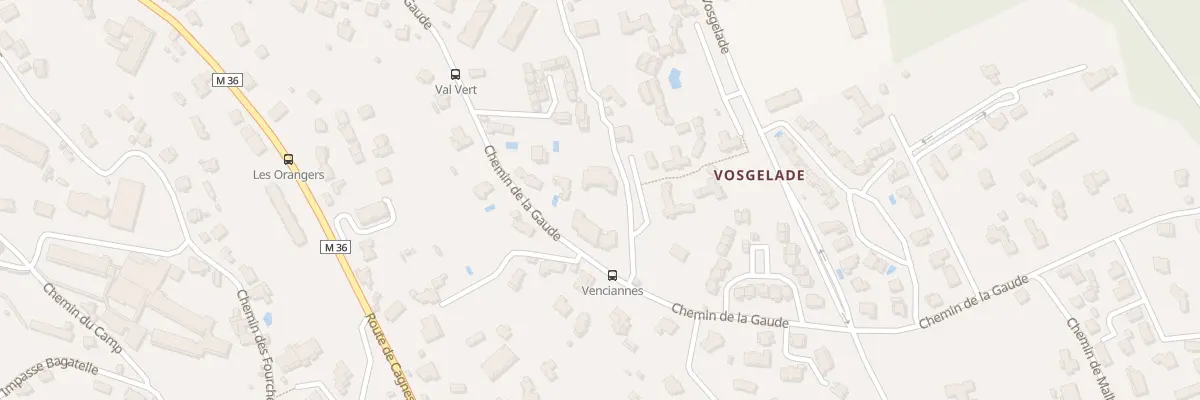 Plan du 629 Che de la Gaude à Vence