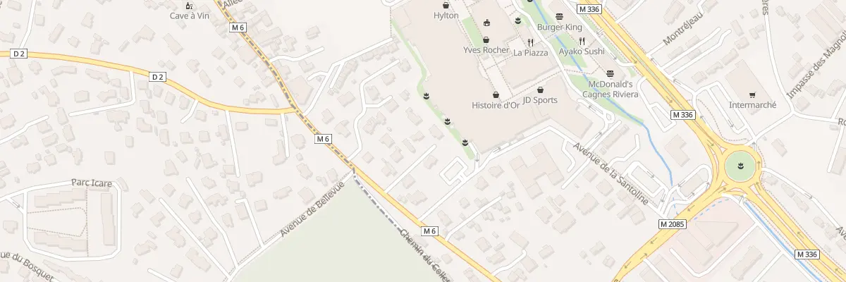 Plan du 30 Av de la Colle à Cagnes-sur-Mer