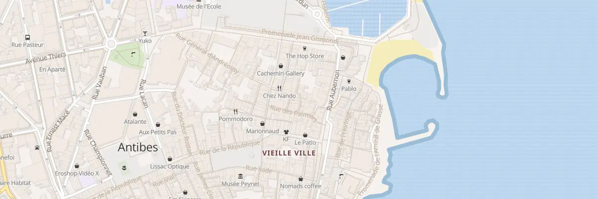 Plan du 3T Rue de la Baume à Antibes