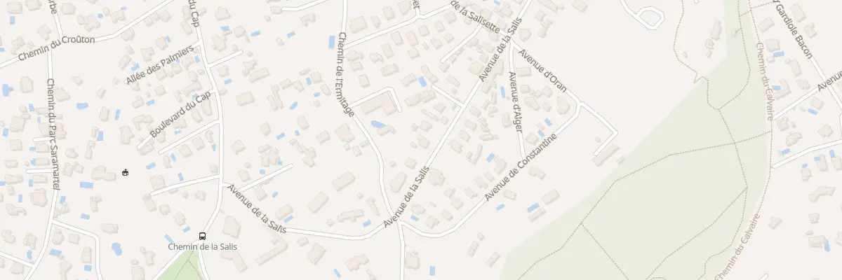 Plan du 38 Av de la Salis à Antibes