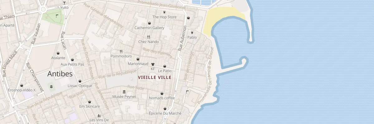 Plan du 3 Rue de l’Horloge à Antibes