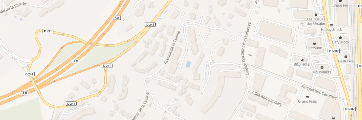 Plan du 395 Av de la Colline à Villeneuve-Loubet