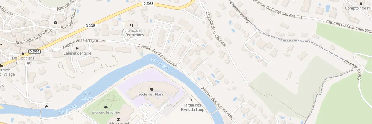 Plan du 411 Av des Ferrayonnes à Villeneuve-Loubet