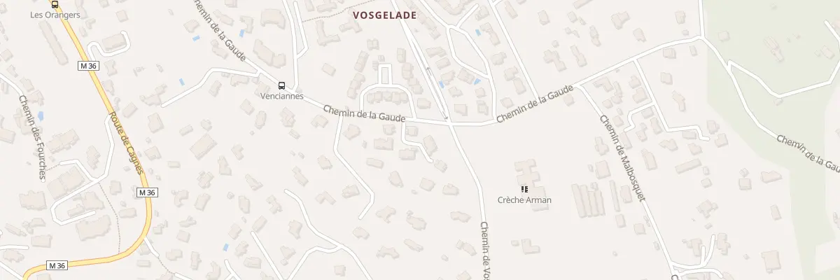 Plan du 788 Che de la Gaude à Vence