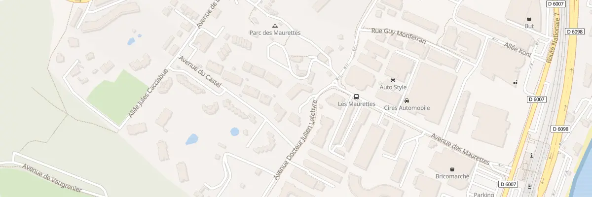 Plan du 778 Av Doc Julien Lefebvre à Villeneuve-Loubet