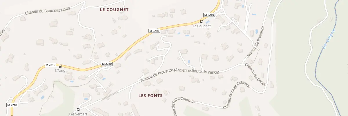 Plan du 2345A Av de Provence à Vence