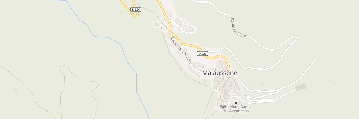 Plan du 5 Le Moulin à Malaussène