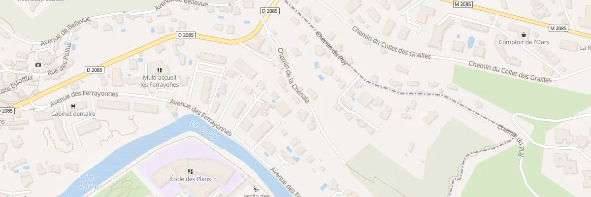 Plan du 74 Che de la Chenaie à Villeneuve-Loubet
