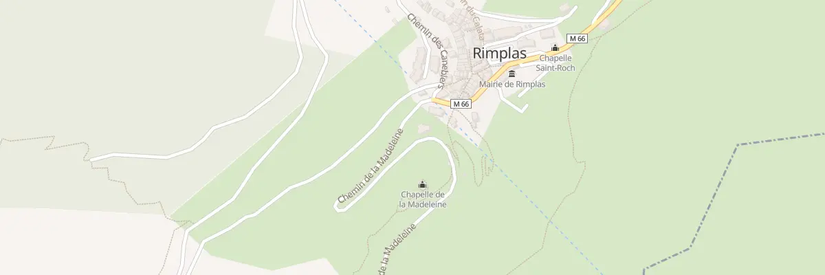 Plan de la Rue Puaou de l’Ourtal à Rimplas