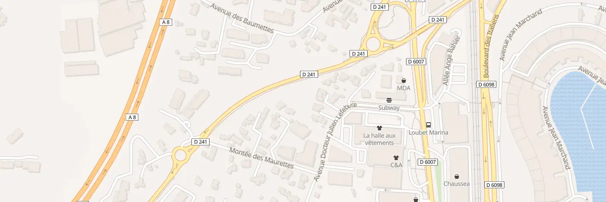 Plan du 192 Av Doc Julien Lefebvre à Villeneuve-Loubet