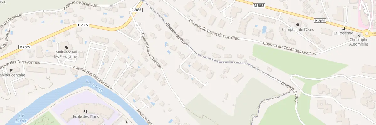 Plan du 8 Che du Puy à Villeneuve-Loubet
