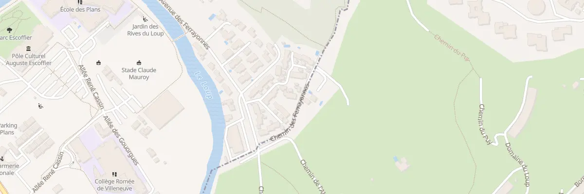 Plan du 737 Av des Ferrayonnes à Villeneuve-Loubet
