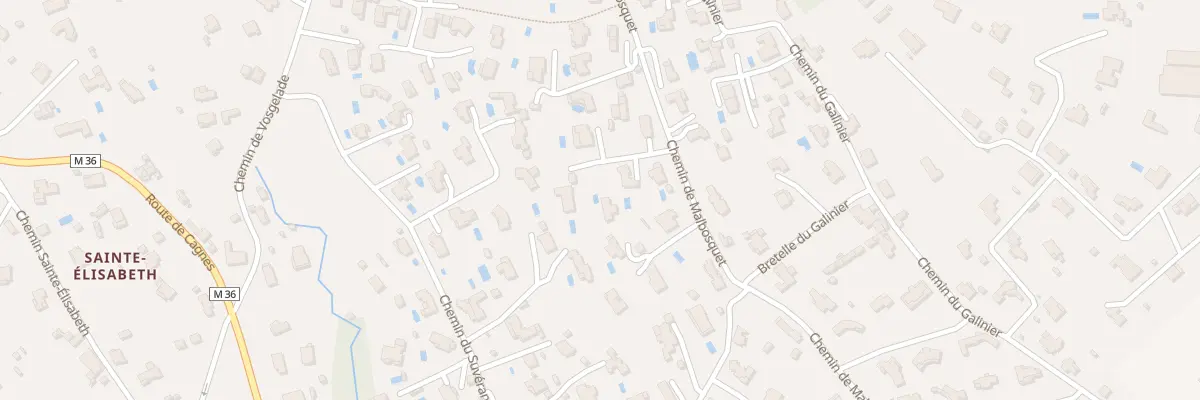 Plan du 480 Che de Malbosquet à Vence