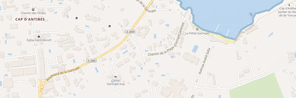 Plan du 67 Che des Contrebandiers à Antibes