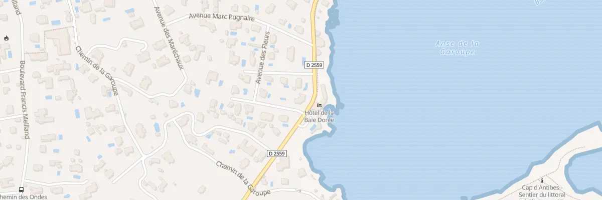 Plan du 586 Bd de la Garoupe à Antibes