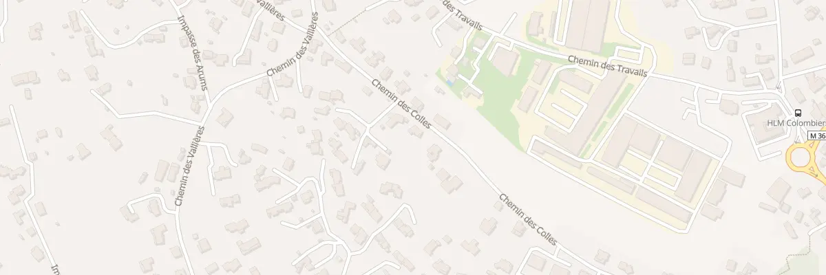 Plan du 41 Che des Colles à Cagnes-sur-Mer