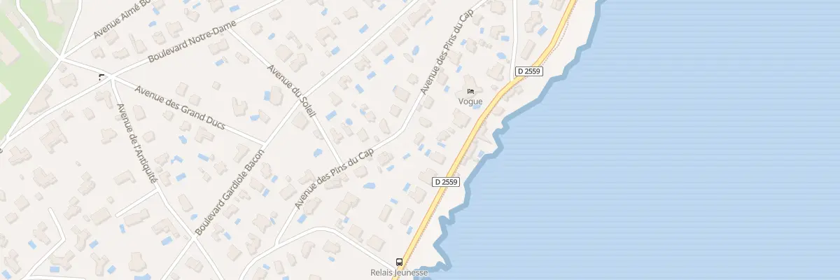 Plan du 9045 Av des Pins du Cap à Antibes