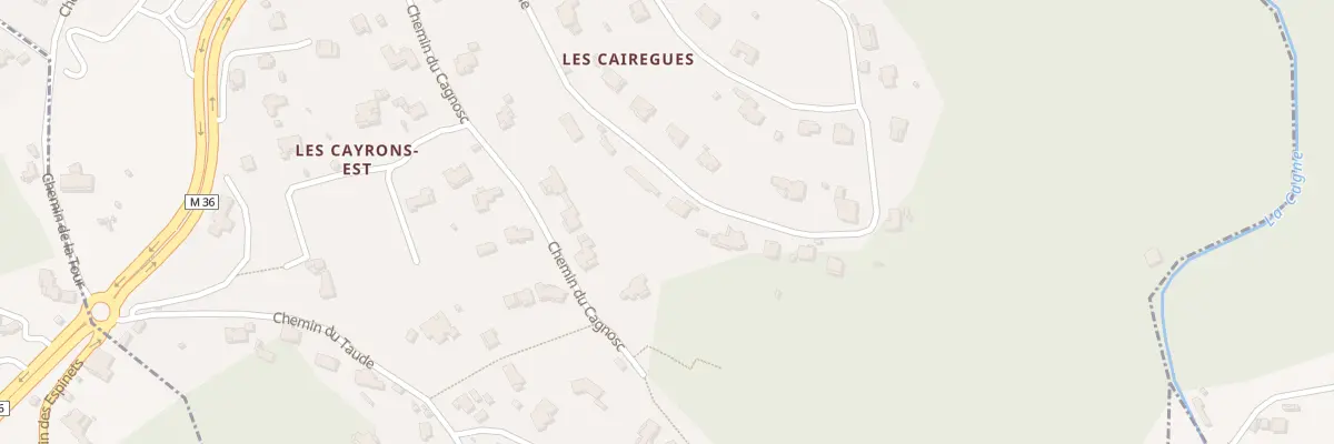 Plan du 2431 Rte de Cagnes à Vence
