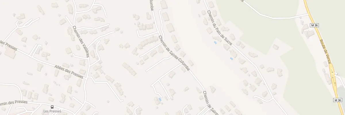 Plan du 43 Che de Sainte Colombe à Cagnes-sur-Mer